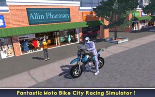 Power Racer City Moto Bike SIM Affiche