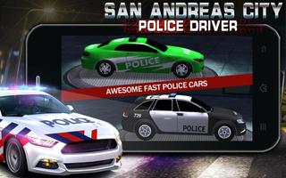 SAN ANDREAS Polícia City Cartaz