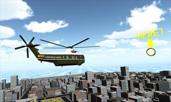 USA President Helicopter SIM Affiche