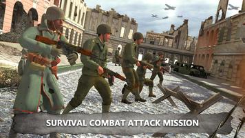 World War Shooting Survival Combat Attack Mission الملصق