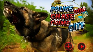 Police Dog Chase Crime City Affiche