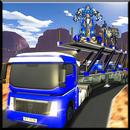 Off Road Police Robot and Cars Transport Truck APK