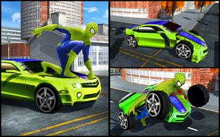 Real Spider Hero Futuristic Transformer captura de pantalla 3