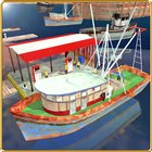 Fishing Boat Cruise Drive 3D - Real Fishing Game icône