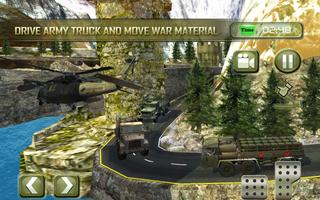 Infantry Transport Trucker 3D- Offroad Military screenshot 1