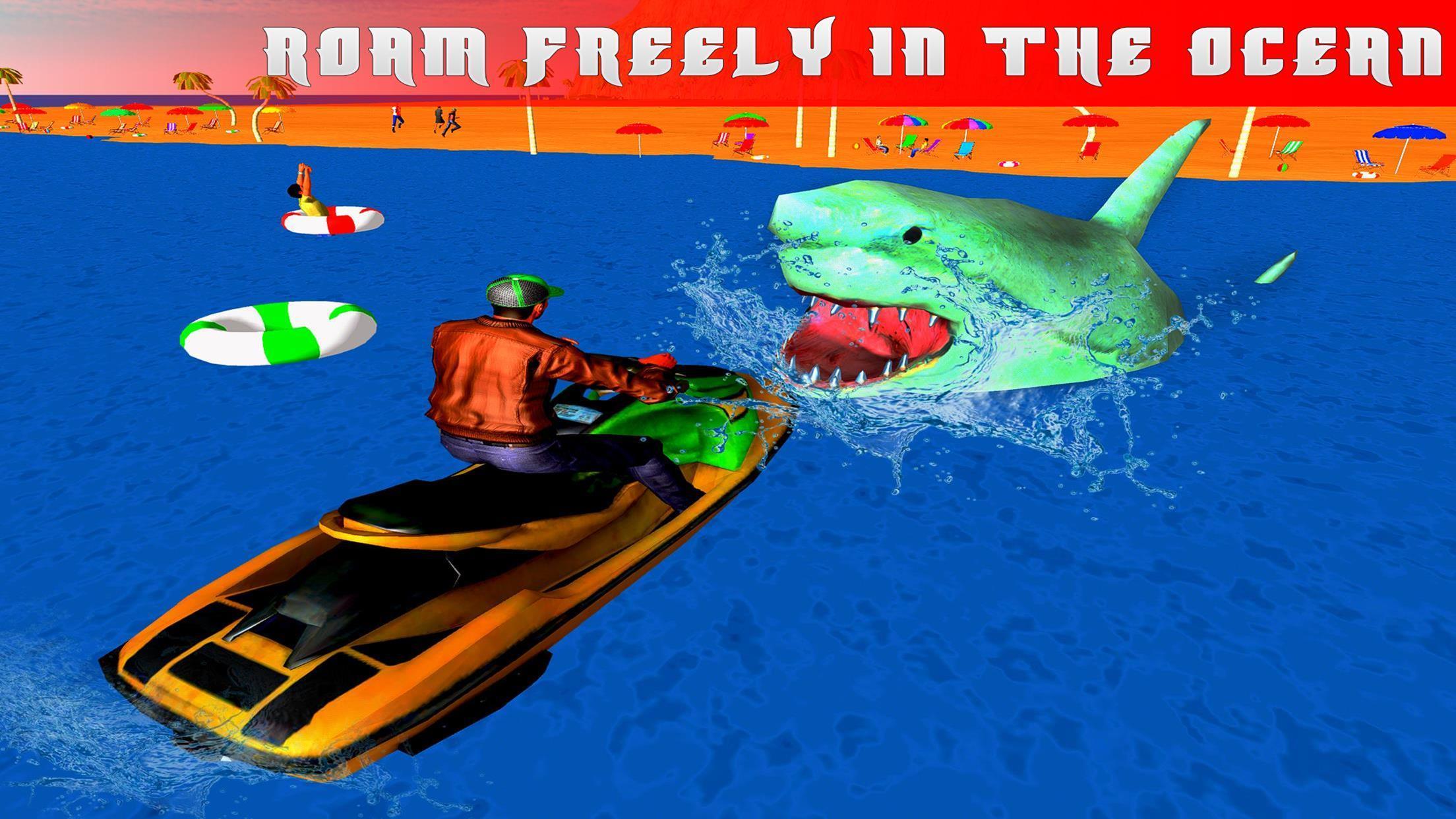 Shark Attack Beach Survival 3d For Android Apk Download - survival from the scary killer shark roblox