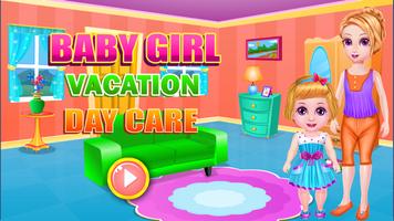 Little Girl Vacation Daycare Affiche