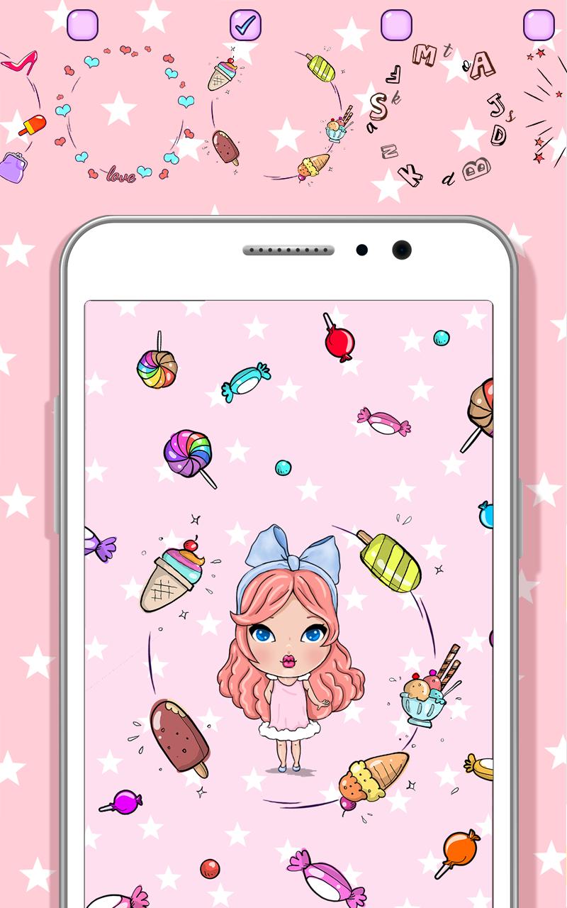 Android 用の ライブ壁紙 かわいい女の子 Apk をダウンロード