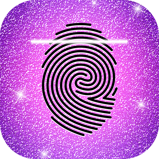 Glitter Fingerprint Lock Screen