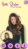 Hair Styler App for Girls with Photo پوسٹر