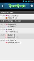 برنامه‌نما Tennis Live scores عکس از صفحه