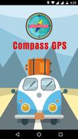 Compass GPS الملصق