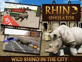 Rhino Simulator 3D Game capture d'écran 3