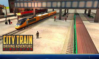 City Train Driving Adventure Simulator پوسٹر