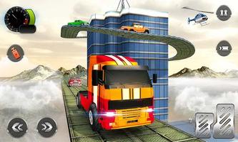 Truck Racing Stunts: Impossible Track Game ภาพหน้าจอ 2