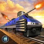 Police Train Shooter Gunship Attack : Train Games icône