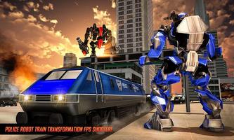 Robot Police Train Transformation FPS Shooter screenshot 2