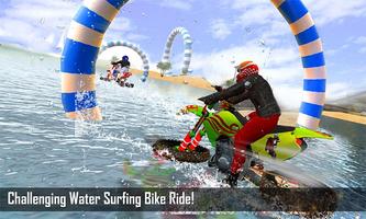 Real Water Surfer Bike Racing - Floating Drive poster