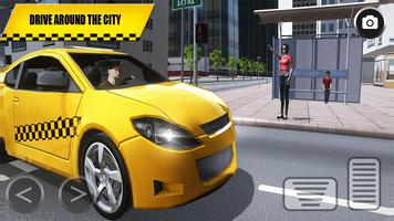 Crazy Taxi Sim 2018: City Car Driving Rush 3D capture d'écran 1