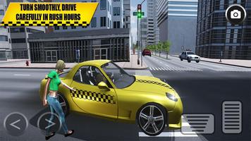 Crazy Taxi Sim 2018: City Car Driving Rush 3D capture d'écran 2