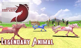 Unicorn Simulator Kids Race 3D Affiche