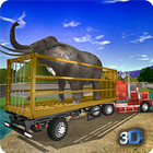 오프로드 동물화물 트럭 트레일러 운송 시뮬레이터 : 운전 무거운 트럭 시뮬레이션 3 차원 아이콘
