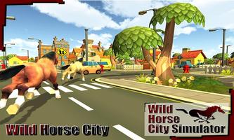 Wild Horse City Rampage 3D 포스터