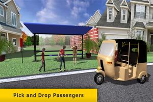 Modern City Tuk Tuk Auto Rickshaw Taxi Driver 3D اسکرین شاٹ 3