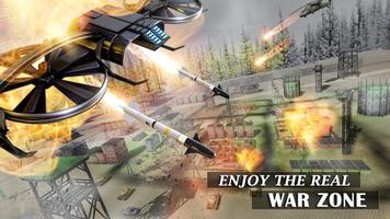 moderne drone luchtaanval stri-poster