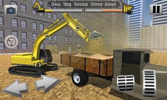 Sand Excavator Crane Simulator Affiche