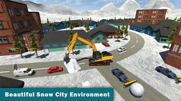 Schnee Bagger-Simulator 2017 Plakat