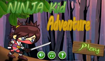 girl ninja kid adventure game постер