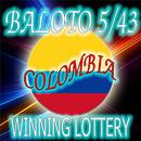 Winning Colombia Baloto 5/43 Lottery 2019 - Ouija APK