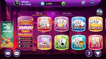 DKM Club - Game danh bai doi thuong Ekran Görüntüsü 1