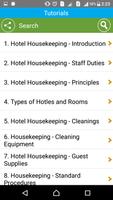 Learn Hotel Housekeeping Plakat