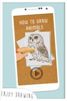 How to draw animals plakat