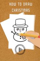 How to draw Christmas-poster