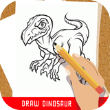How to draw dinosaur icon