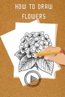 How to draw flowers-poster