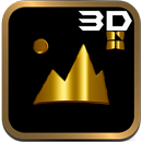 Mia - Gold for Next 3D theme APK