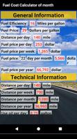 Fuel Cost Calculator of month स्क्रीनशॉट 1