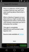 Yangon EPC Numbers screenshot 2