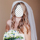 Hochzeitskleid Fotomontagen Zeichen