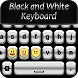Black and White Keyboard আইকন