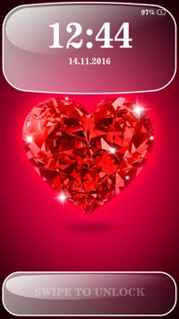 diamond hearts lock screen apk download free tools app for android