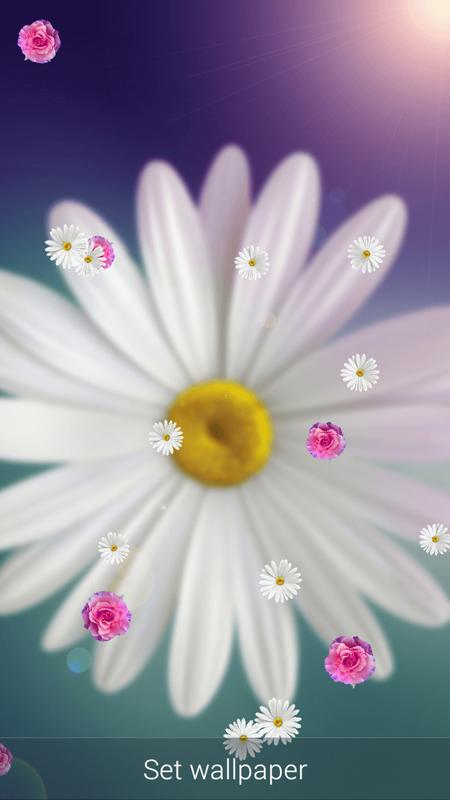 Wallpaper Bunga Bergerak Untuk android<br/>