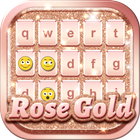 Rosa und Goldene Tastatur Zeichen
