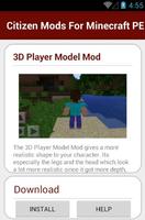 Citizen Mods For Minecraft PE capture d'écran 2