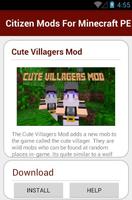 Citizen Mods For Minecraft PE capture d'écran 3