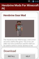 Herobrine Mods For MinecraftPE capture d'écran 2